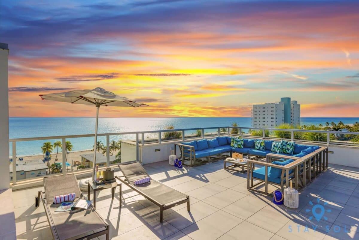 Best Stay - Rooftop Pool - Hollywood Beach Board - Walk 외부 사진